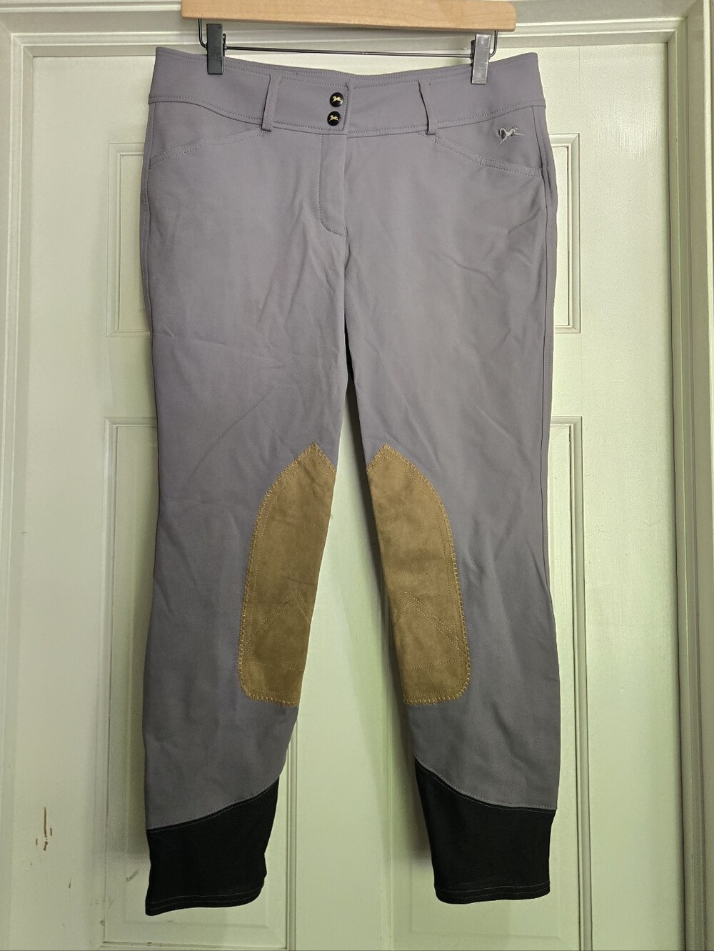 NEW RJ Classics Gulf Breeches Riding Pants Sock Bottom Size 30 R Grey